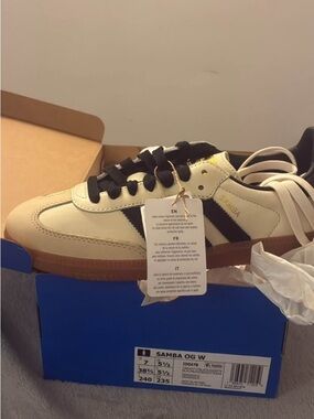 adidas Samba OG Sneakers - Cream, Black & Gum